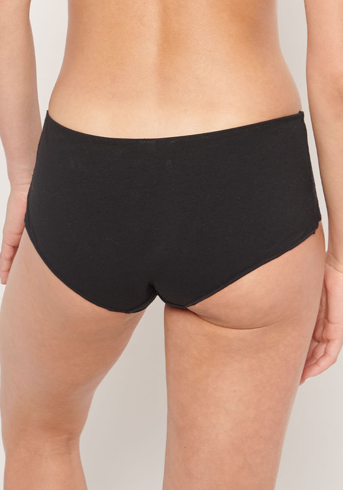 Pack 3 Pantaleta Algodón Elasticado Encaje Rosado
