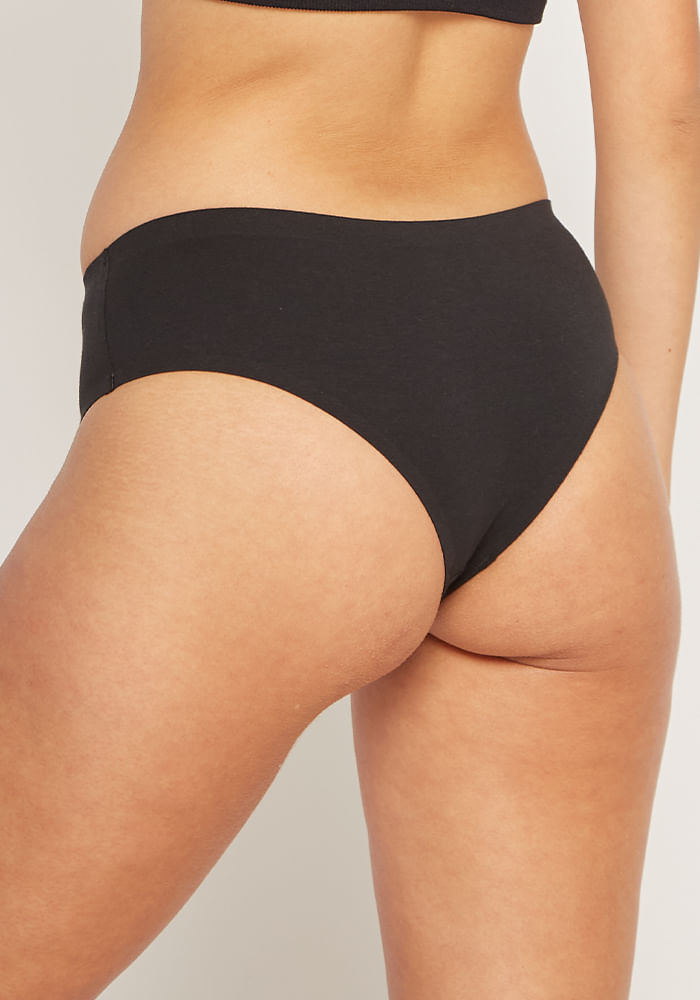 Pack 3 Culotte Algodón Elasticado Índigo Melange