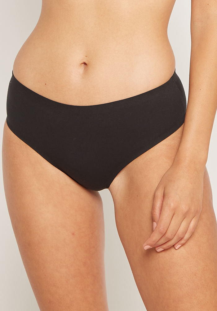 Pack 3 Culotte Algodón Elasticado Lavanda Melange