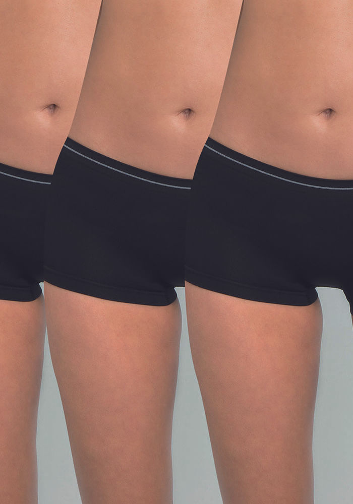 Pack 3 Pantaleta Seamless Black