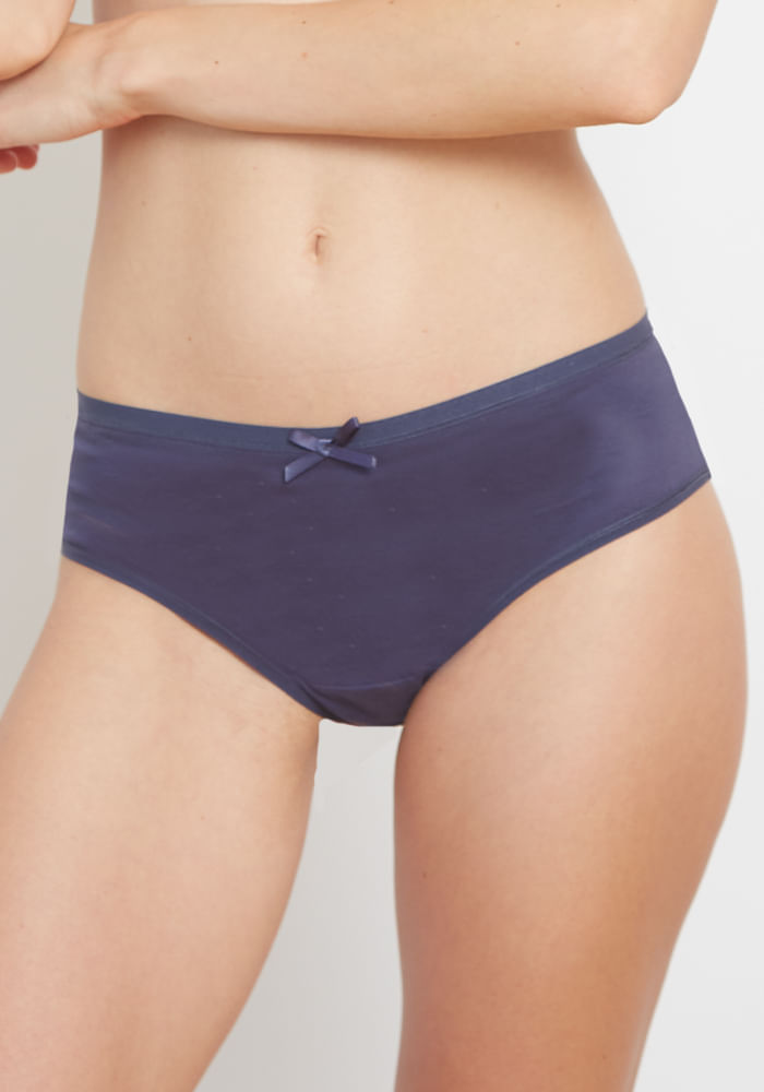 Pack 3 Culotte Algodón Elasticado Azul