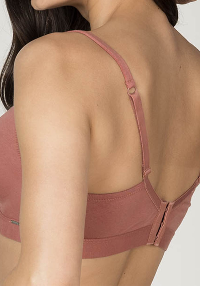 Sostén Copa Soft Algodón Elasticado Terracota