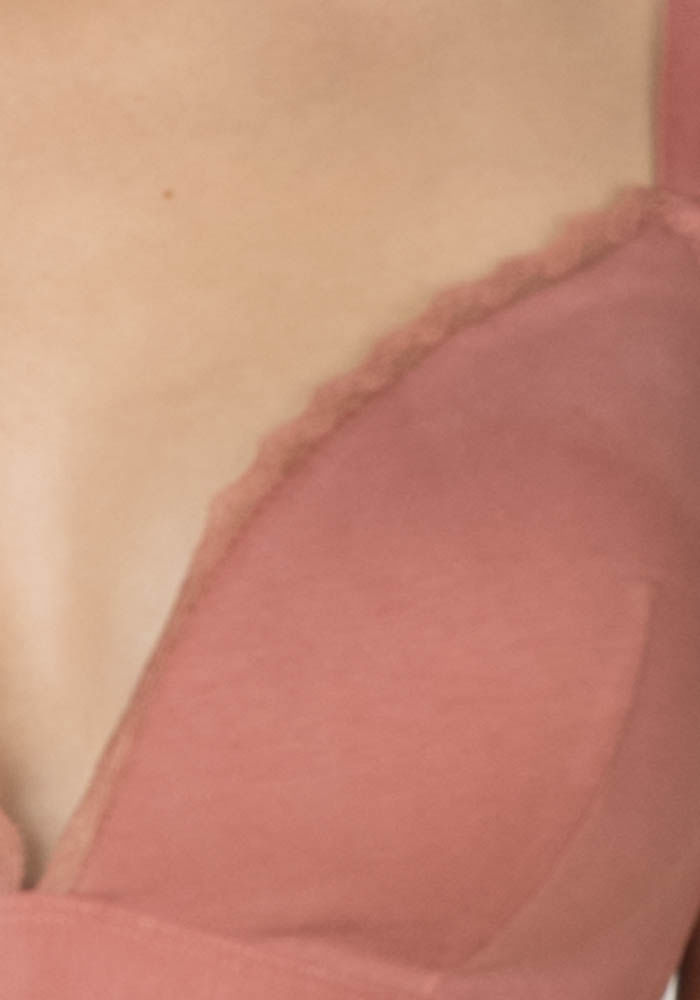 Sostén Copa Soft Algodón Elasticado Terracota