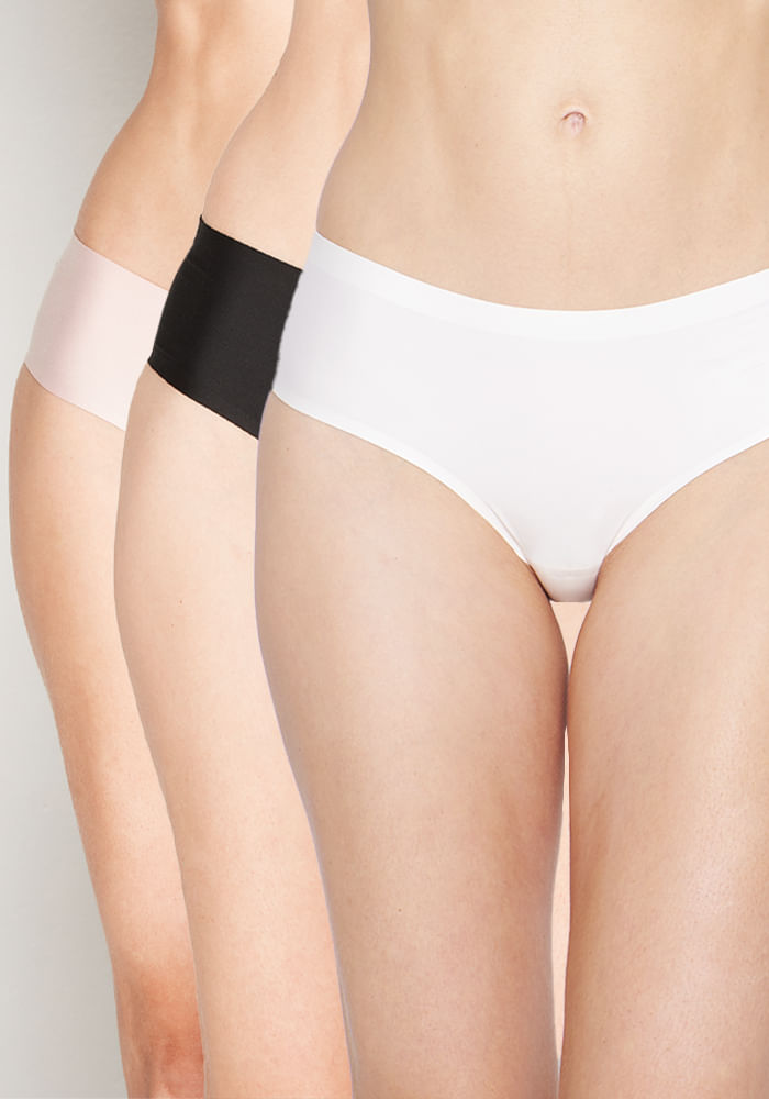 Pack 3 Pantaleta Microfibra Ultra Suave Rosado