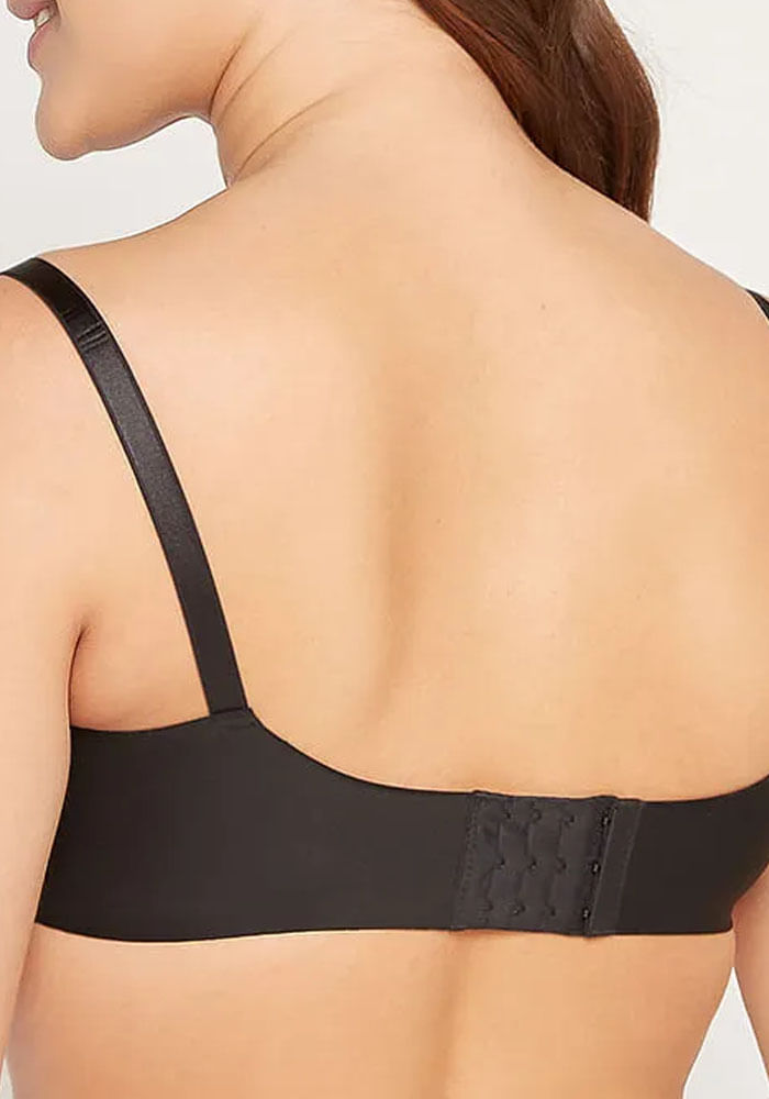 Sostén Copa D con Soft Lateral Alto Microfibra Negro