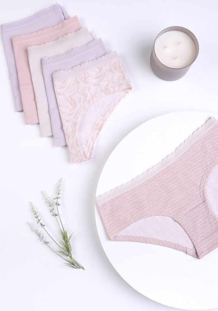Pack 6 Pantaleta Caja Regalable Rosado