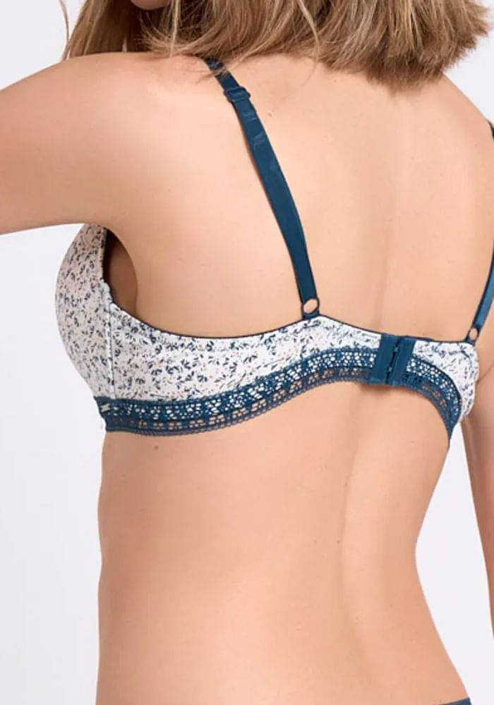 Sostén Copa con Soft Algodón Elasticado Hueso