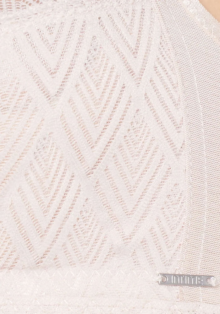 Sostén Copa B Techsheen Encaje Elasticado Nude